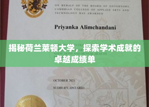 一探究竟：荷兰莱顿大学，探寻学术卓越的卓越成绩单