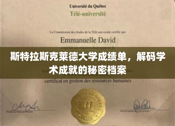 斯特拉斯克莱德大学成绩单，解码学术成就的秘密档案