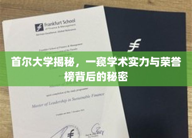 首尔大学揭秘：一窥学术实力与荣誉榜背后的辉煌