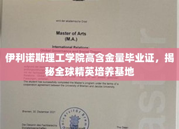 伊利诺斯理工学院高含金量毕业证，揭秘全球精英培养基地