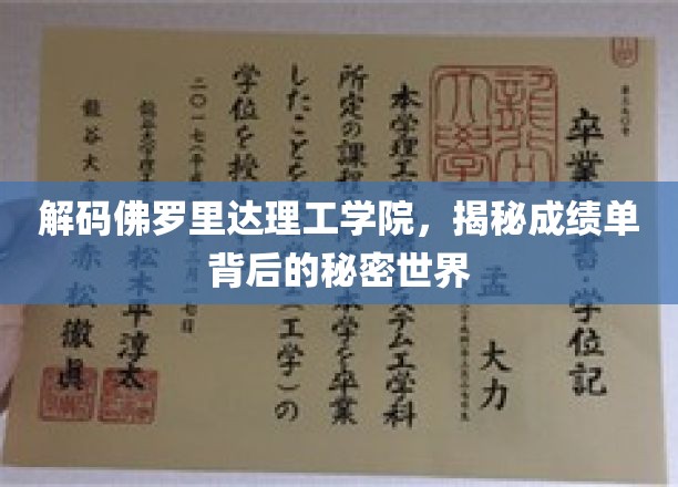 解码佛罗里达理工学院，揭秘成绩单背后的秘密世界