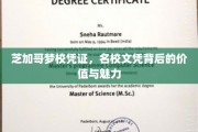 芝加哥名校通行证，探索文凭背后的非凡价值与无限魅力