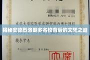 安德烈洛朗名校文凭，揭秘背后的真实含金量