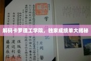揭开卡罗理工学院神秘面纱，成绩单背后的真实故事