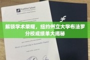 揭开学术巅峰，纽约州立大学布法罗分校成绩单背后的秘密世界