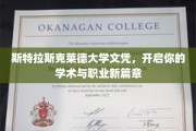 解锁学术新境，斯特拉斯克莱德大学文凭助你飞跃职场舞台
