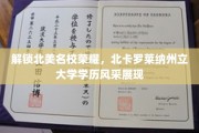 北美名校光环下的北卡罗莱纳州立大学，学历荣耀，成就非凡风采