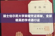瑞士伯尔尼大学证书背后的全球精英学术之路