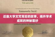 揭开近畿大学文凭背后的传奇，探寻学术荣耀的奥秘之旅