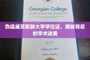 伪造威灵耶稣大学学位证，揭秘学历造假背后的惊人真相