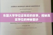 东国大学学位证之谜，揭开学历认证的非凡历程