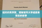纽约约克学院，揭秘城市大学成绩单背后的故事