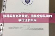 苏塞克斯荣耀解码，全球瞩目学位证书的非凡魅力