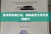 跨越欧洲的学术通行证，揭秘都灵大学文凭的独特吸引力