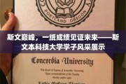 斯文之光耀未来，斯文本科大才子们的卓越成绩巡礼