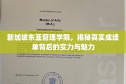 解码新加坡东亚管理学院，成绩单背后的卓越风采与独特魅力