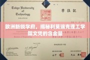 探寻利莫瑞克理工学院，欧洲新兴名校学历的非凡价值