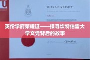 揭秘英伦学府辉煌——坎特伯雷大学文凭背后的传奇之旅