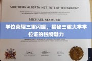 学位光环闪耀三重，探索大学证书独特韵味
