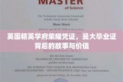 揭秘曼大毕业证书，英国顶尖学府的荣耀象征及其深层价值