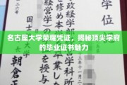 名古屋大学证书风采，一窥顶尖学府的荣耀凭证魅力