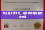 学历之光，布兰登大学文凭背后的深层价值探秘