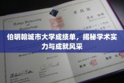伯明翰城市大学风采录，揭秘学术卓越背后的成就故事