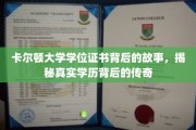卡尔顿大学证书之谜，探寻学历传奇背后的真实篇章