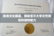 首尔大学文凭，揭开韩流文化源头的璀璨面纱