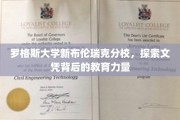 揭开罗格斯大学文凭背后的教育奥秘，新布伦瑞克分校的独特魅力
