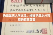 文凭造假风波，釜庆大学文凭事件揭开学历证书的隐秘真相
