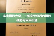 揭开东京国际大学文凭背后的全球视野与无限可能