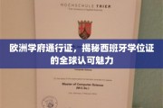 跨国认可通行证，西班牙学位在欧洲学府的魅力之旅