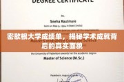 揭开密歇根大学成绩单，探寻学术辉煌背后的真实轨迹