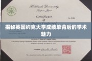 探索英国约克大学成绩单中的学术奥秘