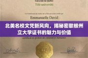 北美名校文凭新风向，揭秘密歇根州立大学证书的魅力与价值
