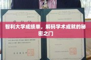 解锁智利大学成绩单，探寻学术辉煌的密码之门