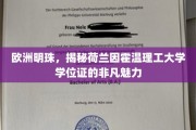 探寻荷兰因霍温理工大学的独特学位证，欧洲明珠的学术荣耀之光