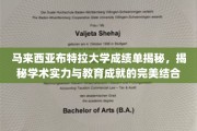 马来西亚布特拉大学，揭秘卓越学术成就与教育品质的璀璨明珠