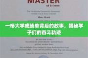 一桥学子奋斗足迹，揭开成绩单背后的励志篇章