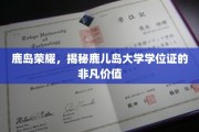鹿岛辉煌背后，鹿儿岛大学学位证的价值探秘之旅