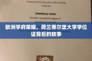 探寻荷兰蒂尔堡大学学位证的传奇之旅