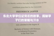 东北大学学位证，学子荣耀背后的辛勤足迹