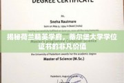 荷兰顶尖学府蒂尔堡大学，学位证书背后的无限魅力