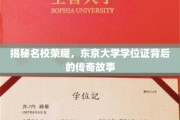 东京精英摇篮，揭秘东京大学学位证的璀璨传奇