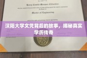 汉阳大学文凭，揭开学历背后的非凡传奇