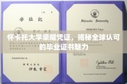 怀卡托荣耀凭证，全球学子争相获得的国际认可毕业证书魅力解析