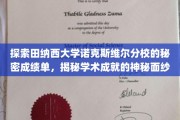 揭开田纳西大学诺克斯维尔分校学术成就的神秘面纱，一窥非凡成绩单背后的秘密