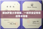 萨里辉煌，毕业证背后的学术传奇之旅