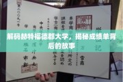 探索赫特福德郡大学，揭开成绩单背后的秘密世界